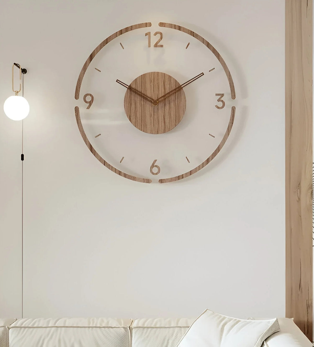 Wall Clock Transparent Dial & Silent Quartz