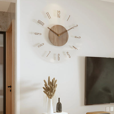 Wall Clock Transparent Dial & Silent Quartz