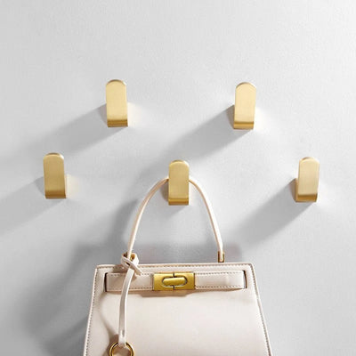 Wall Hook Brass Gold Finish Space-Saving Design
