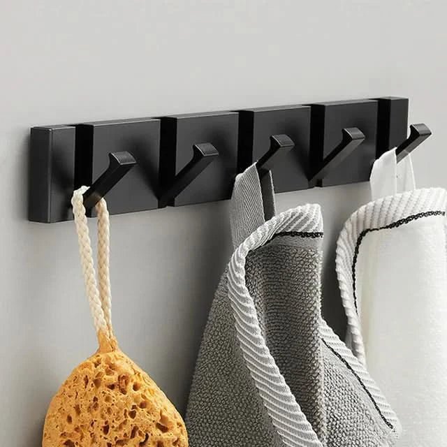 Wall Hook Rail Foldable Space-Saving Aluminum