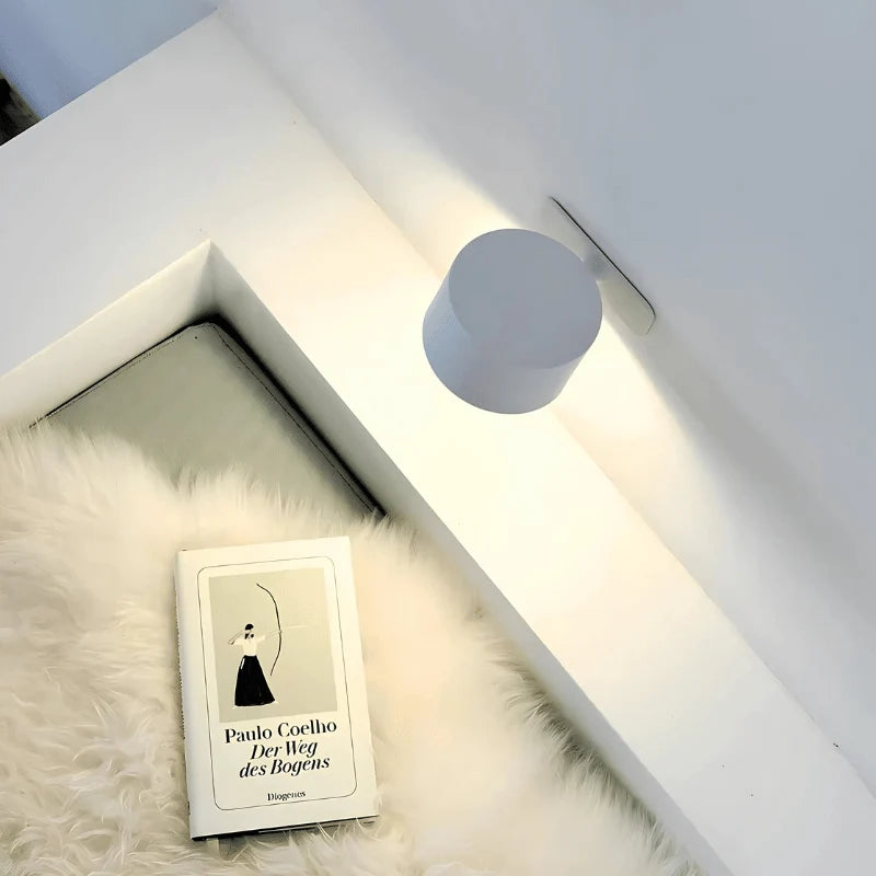 Wall Lamp Wireless Rechargeable 360° Rotatable No Drill Mount