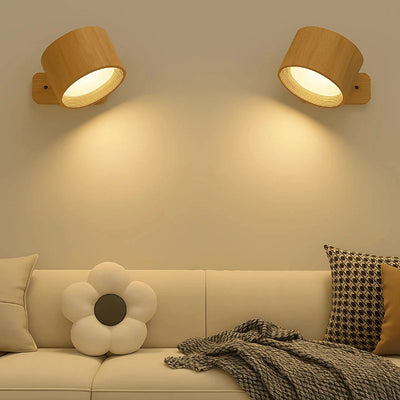 Wall Lamp Wireless Rechargeable 360° Rotatable No Drill Mount