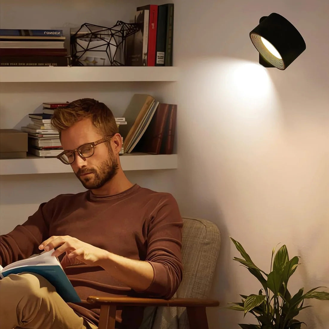 Wall Light 360° Cordless Rechargeable Waterproof