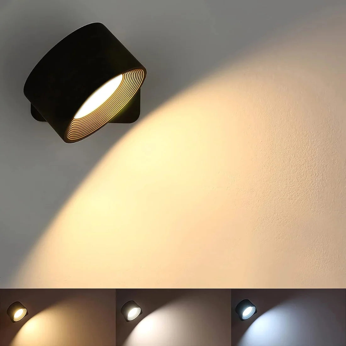 Wall Light 360° Cordless Rechargeable Waterproof