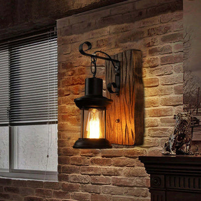 Wall Light Cast Iron Directional Shade Hardwired Installation