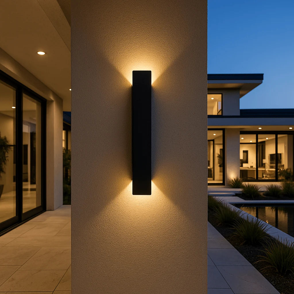 Wall Light Cylindrical LED Metal & Acrylic