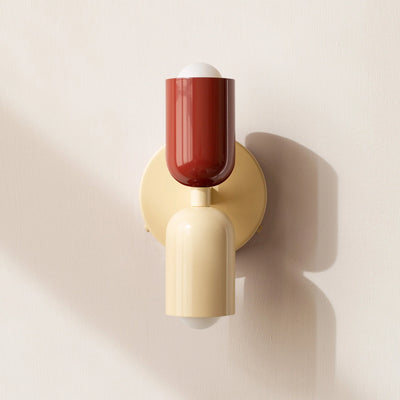 Wall Light Double Head Stainless Steel Warm White LED