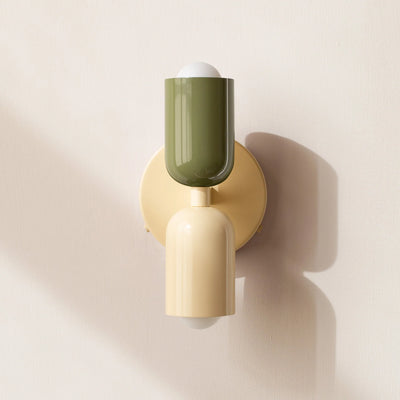 Wall Light Double Head Stainless Steel Warm White LED