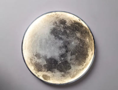 Wall Light Embossed Moon Crater LED