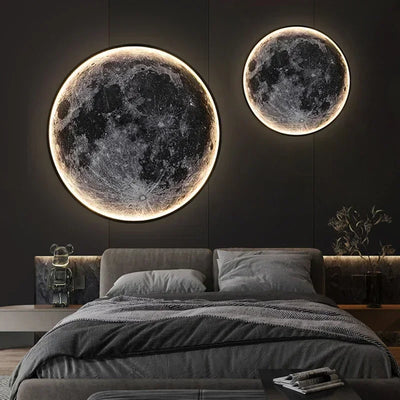 Wall Light Embossed Moon Crater LED