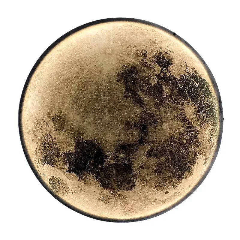 Wall Light Embossed Moon Crater LED