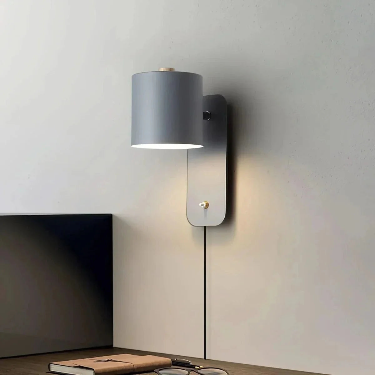 Wall Light Minimalist Space-Saving Hardwired Installation