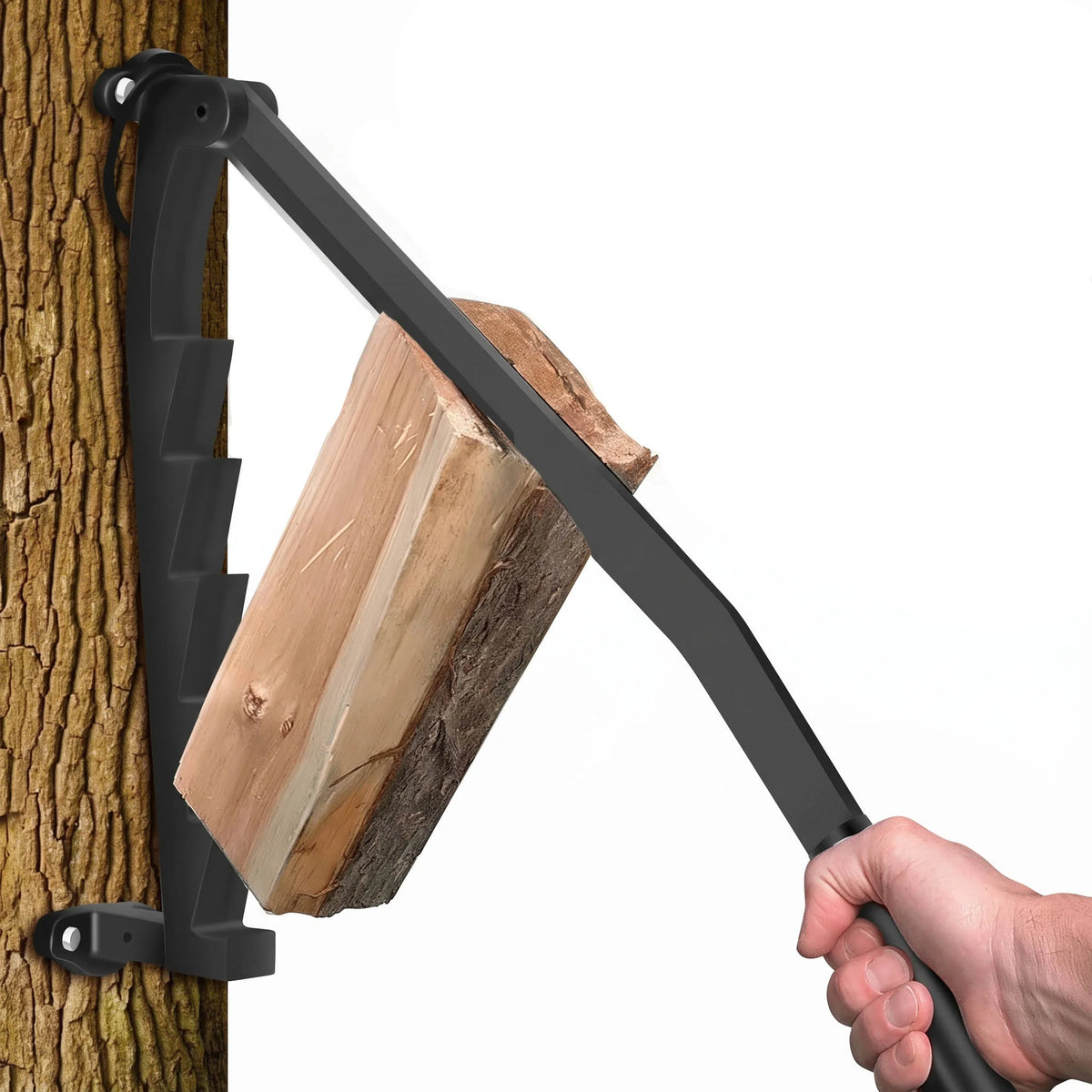 Wall-Mount Firewood Splitter High-Carbon Steel Multi-Blade