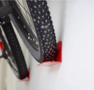 Wall-Mounted Bike Rack Coated Steel Space-Saving 150 lb Capacity
