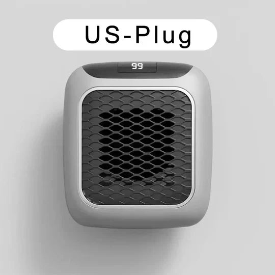 Wall-Mounted Ceramic Heater Rapid Warm-Up Remote & Timer
