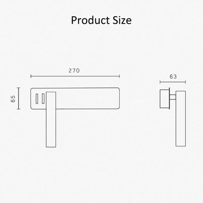 Wall Reading Light Swiveling Spot Dual LEDs