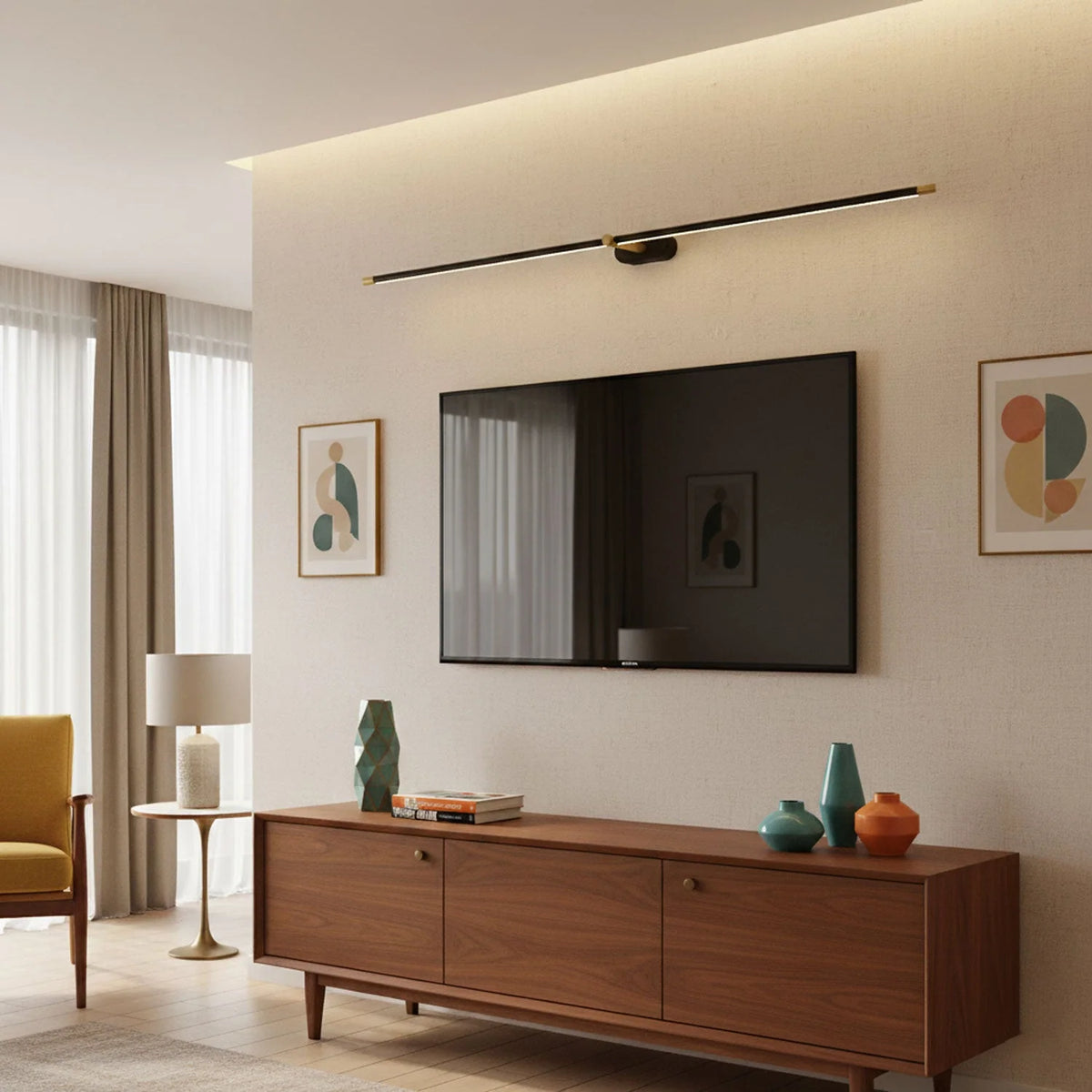 Wall Sconce Slim USB Rechargeable 3-Color Dimmable LED