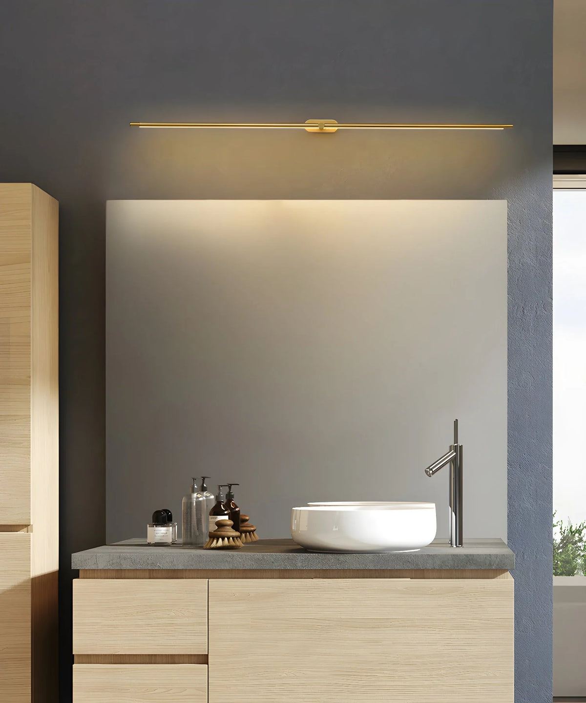 Wall Sconce Slim USB Rechargeable 3-Color Dimmable LED
