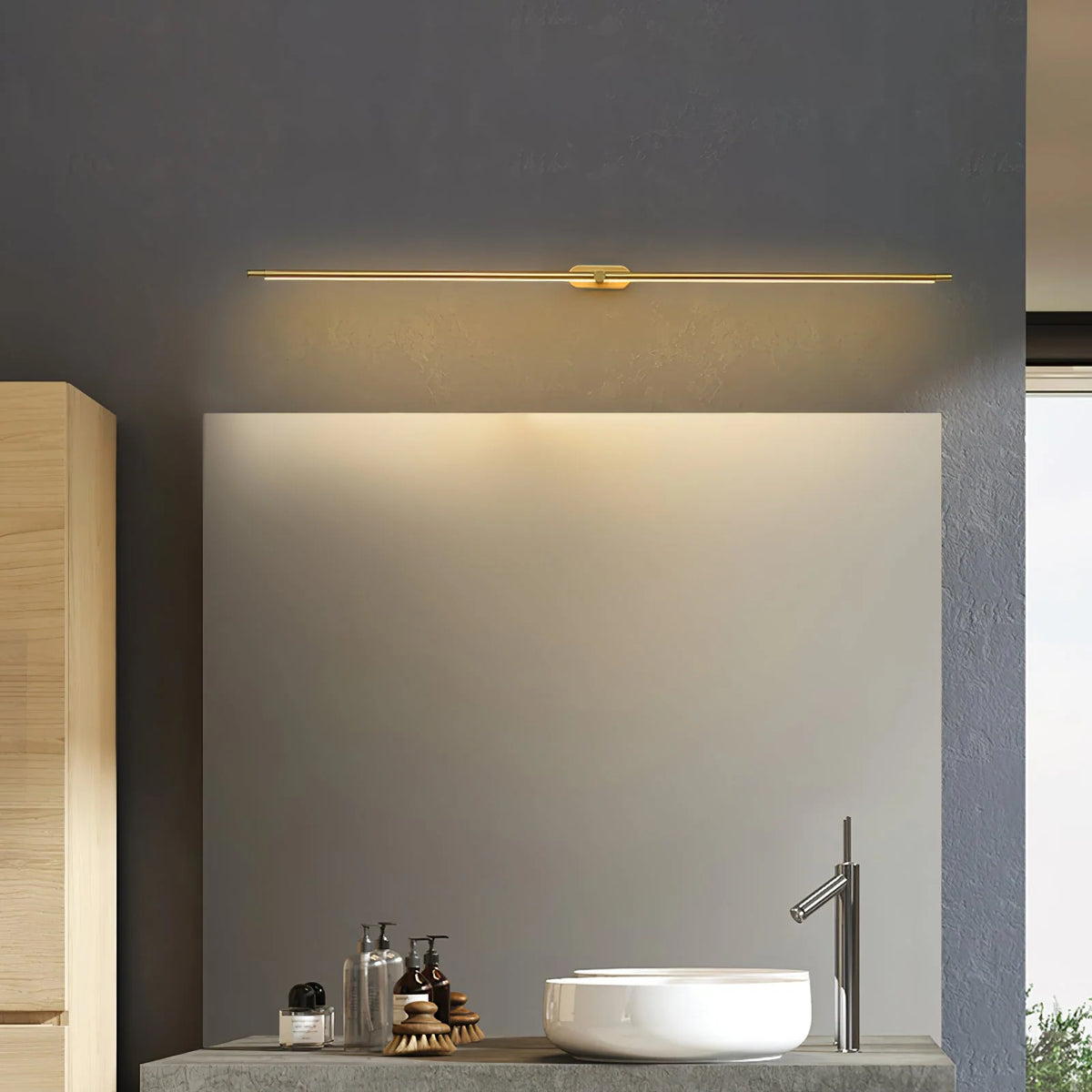 Wall Sconce Slim USB Rechargeable 3-Color Dimmable LED