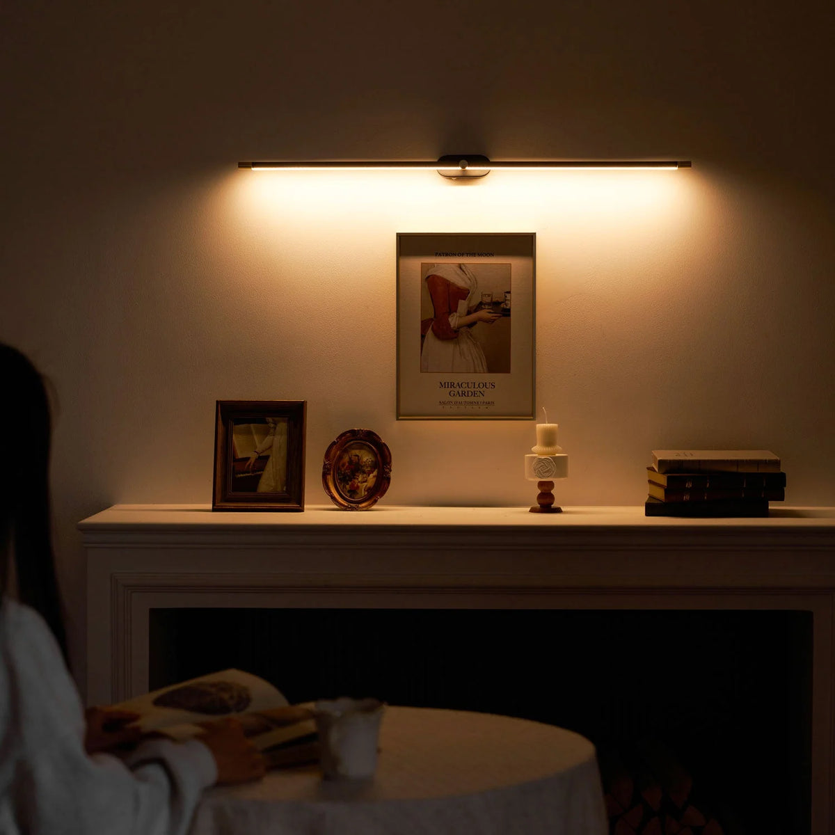 Wall Sconce Slim USB Rechargeable 3-Color Dimmable LED