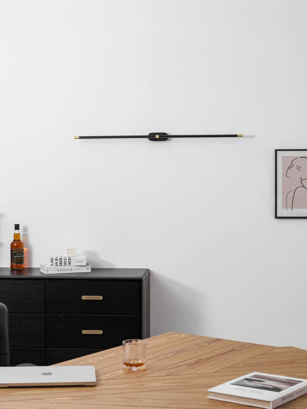 Wall Sconce Slim USB Rechargeable 3-Color Dimmable LED