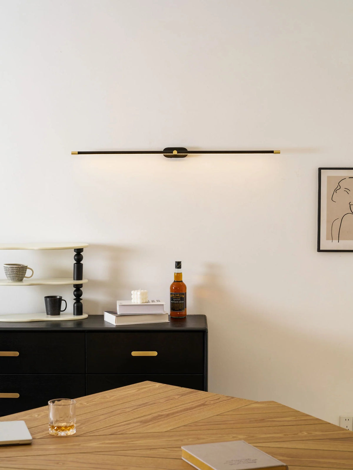 Wall Sconce Slim USB Rechargeable 3-Color Dimmable LED