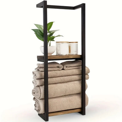 Wall Towel Holder Vertical Ventilated Space-Saving