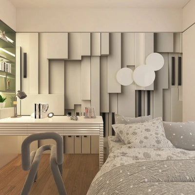 Wallpaper 3D Geometric Depth Effect