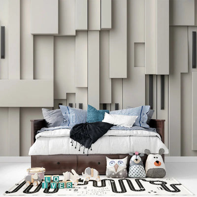 Wallpaper 3D Geometric Depth Effect Peel & Stick