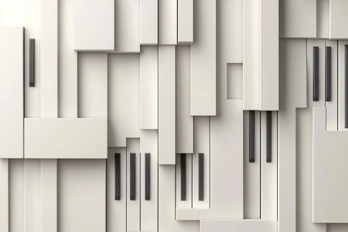 Wallpaper 3D Geometric Depth Effect Peel & Stick