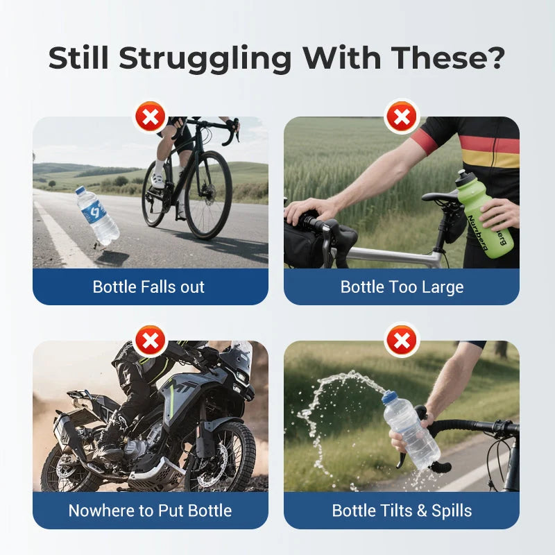 Water Bottle Holder 360° Adjustable Tool-Free Mount