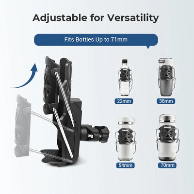 Water Bottle Holder 360° Adjustable Tool-Free Mount