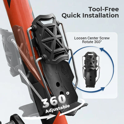 Water Bottle Holder 360° Adjustable Tool-Free Mount