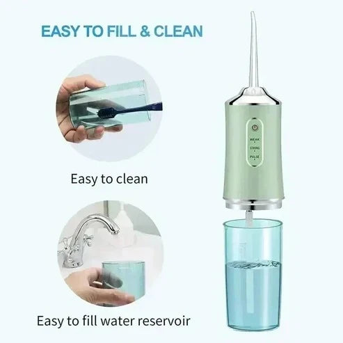 Water Flosser Cordless Rechargeable 10.1 Fl Oz Tank