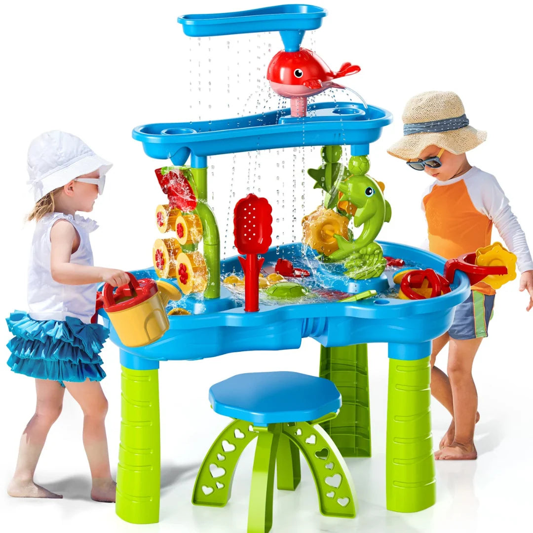 Water Play Table Multi-Level Outdoor Figures & Accessories