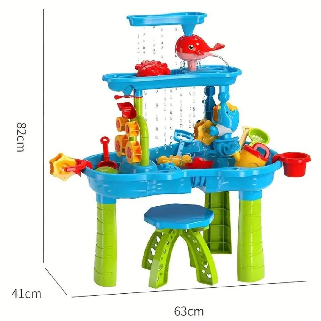 Water Play Table Multi-Level Outdoor Figures & Accessories