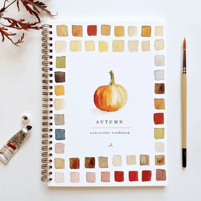 Watercolor Workbook Guided Templates & Paint Set