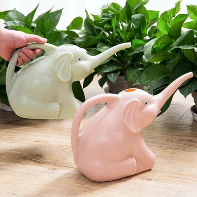 Watering Can Elephant-Shaped Precision Trunk Spout Integrated Handle