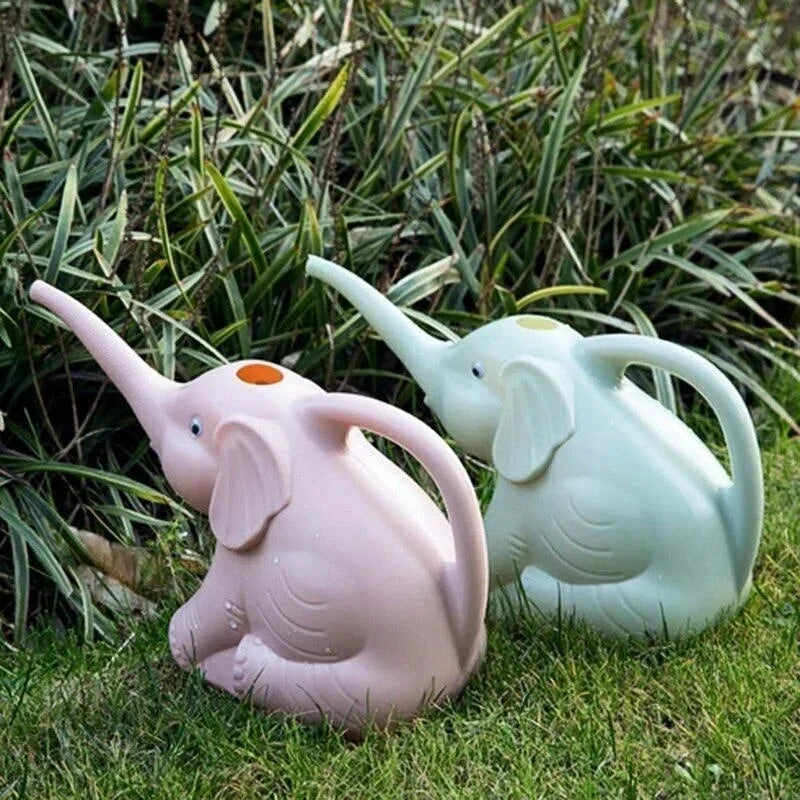 Watering Can Elephant-Shaped Precision Trunk Spout Integrated Handle