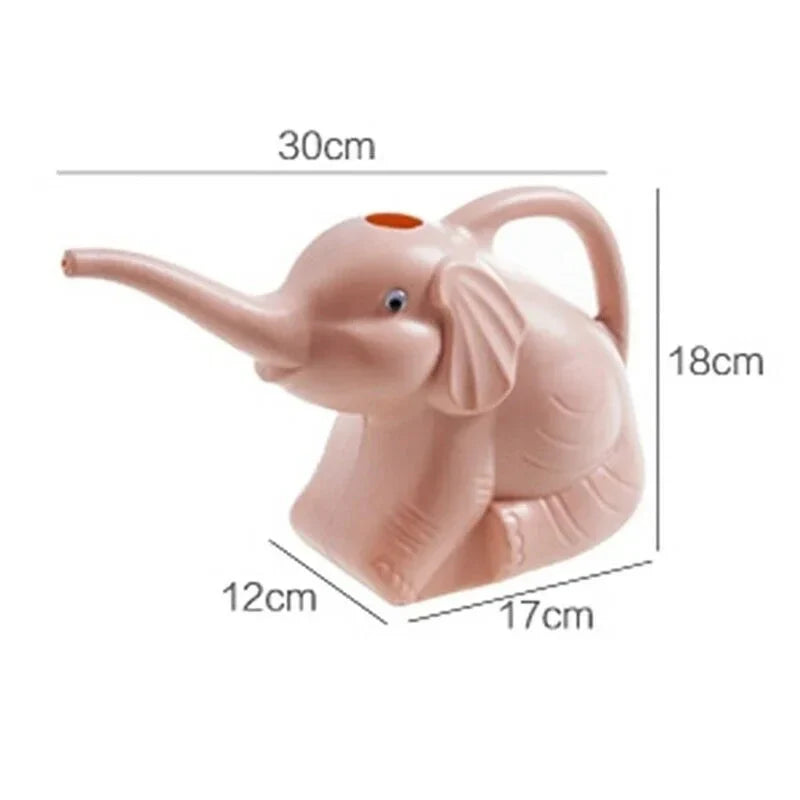 Watering Can Elephant-Shaped Precision Trunk Spout Integrated Handle