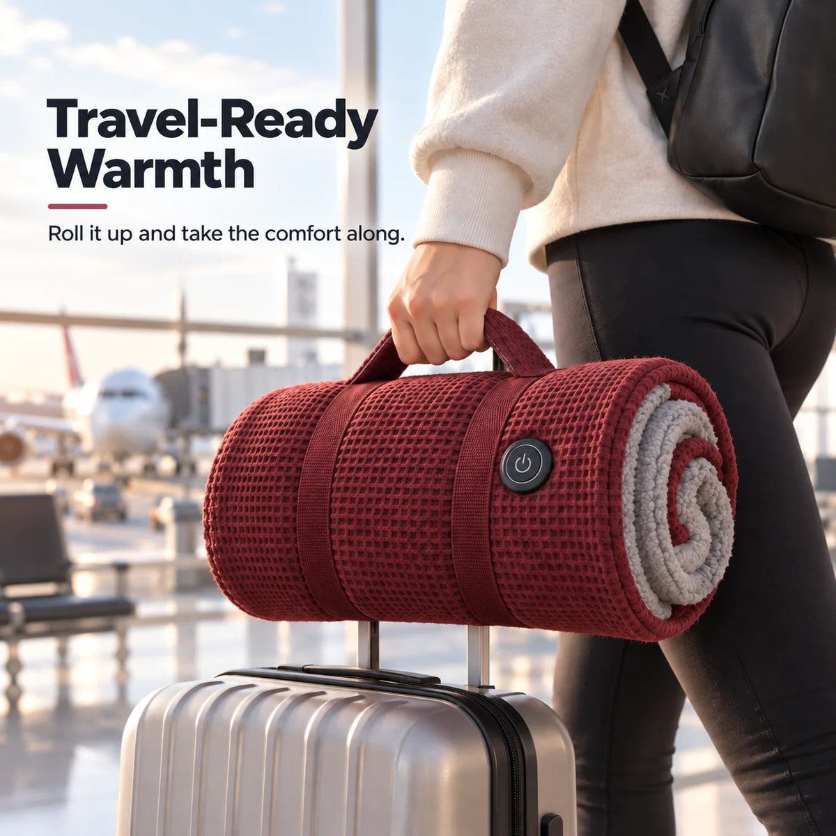 Wearable Heated Blanket Active Heating Hands-Free Design