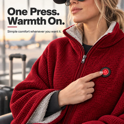 Wearable Heated Blanket Active Heating Hands-Free Design