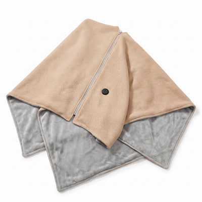 Wearable Heated Blanket USB-Powered Fleece-Lined 8 Heating Zones