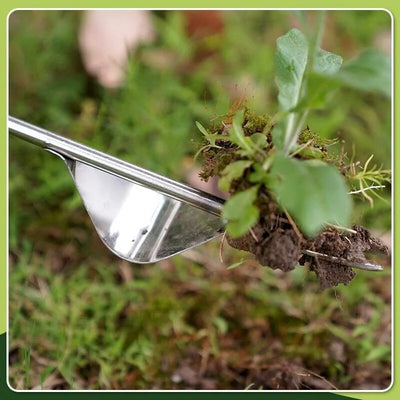 Weed Puller V-Fork Lever Action Wood Handle