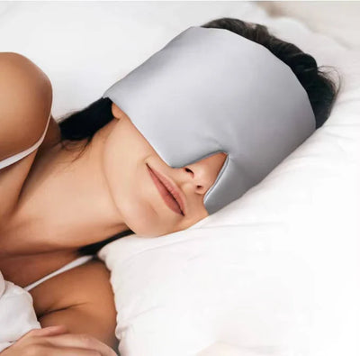 Weighted Sleep Mask Strapless 360 Wraparound 180g Glass Beads