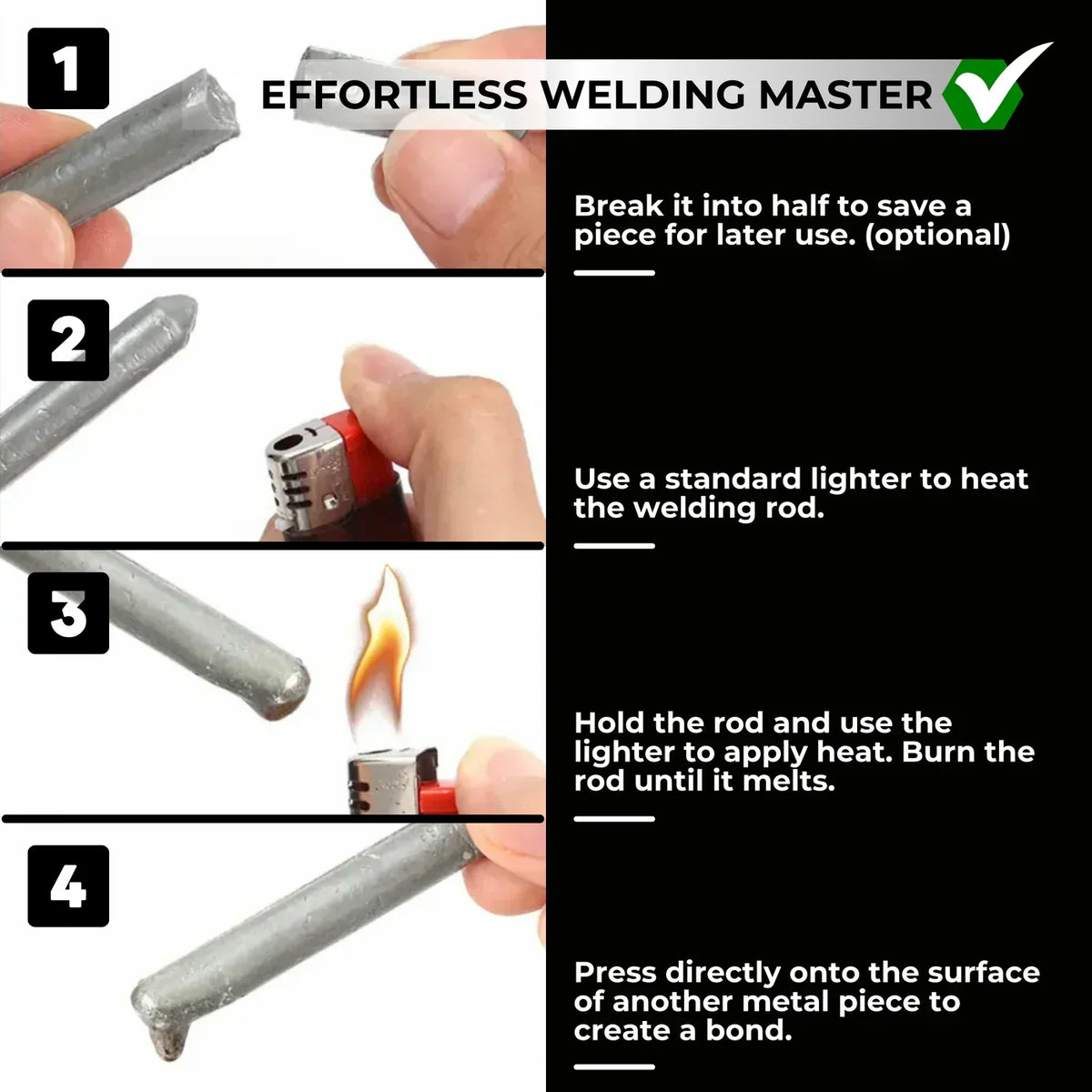 Welding Rods Low-Heat Activation Multi-Metal Kit