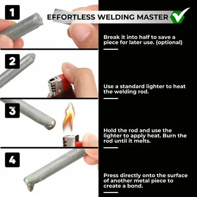 Welding Rods Low-Heat Activation Multi-Metal Kit