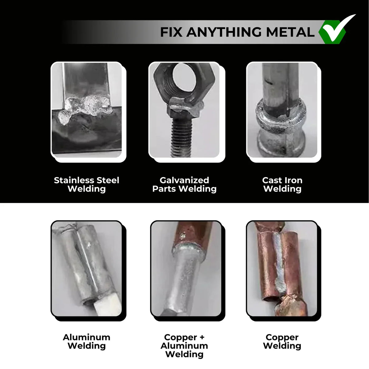 Welding Rods Low-Heat Activation Multi-Metal Kit