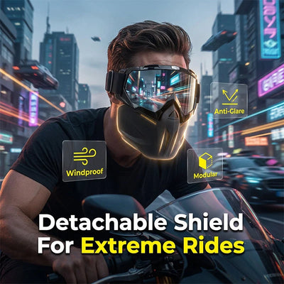 Welding Shield 2-in-1 Impact Polycarbonate Removable Goggles