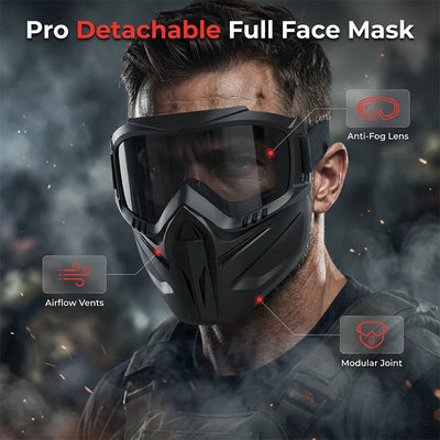 Welding Shield 2-in-1 Impact Polycarbonate Removable Goggles
